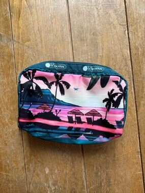 Lesportsac Christie Shinn HAWAII Makeup Rectangular Cosmetic Bag